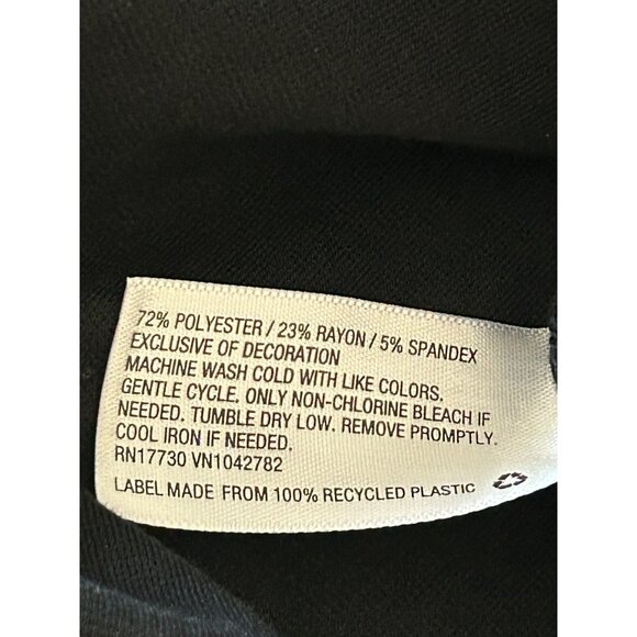 Wild Fable Pleated Black Skirt With Red Stripes XXL Polyester Blend - Picture 2 of 5